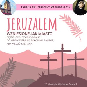 IV Niedziela Wielkiego Postu C – Ogłoszenia parafialne – 30.03.2025