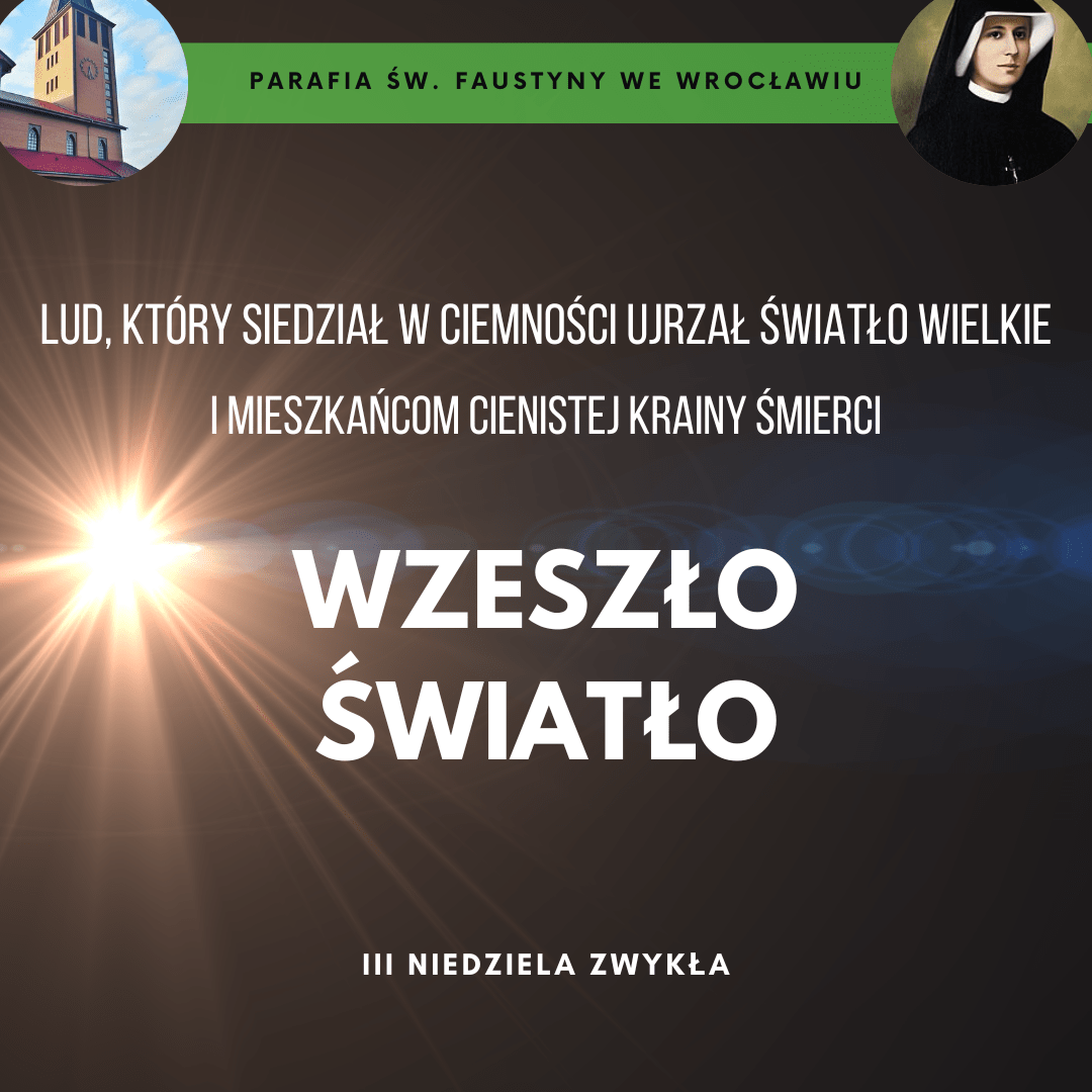 Featured Post Image - III Niedziela Zwykła A – Ogłoszenia parafialne – 25.01.2026