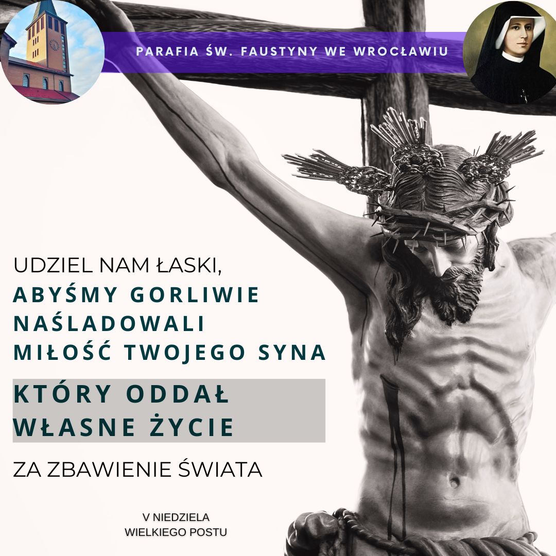 Featured Post Image - V Niedziela Wielkiego Postu A – Ogłoszenia parafialne – 22.03.2026