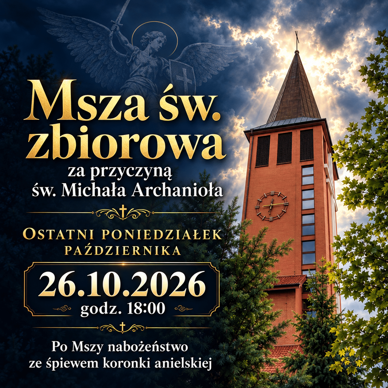 Featured Post Image - Msza św. za przyczyną św. Michała Archanioła